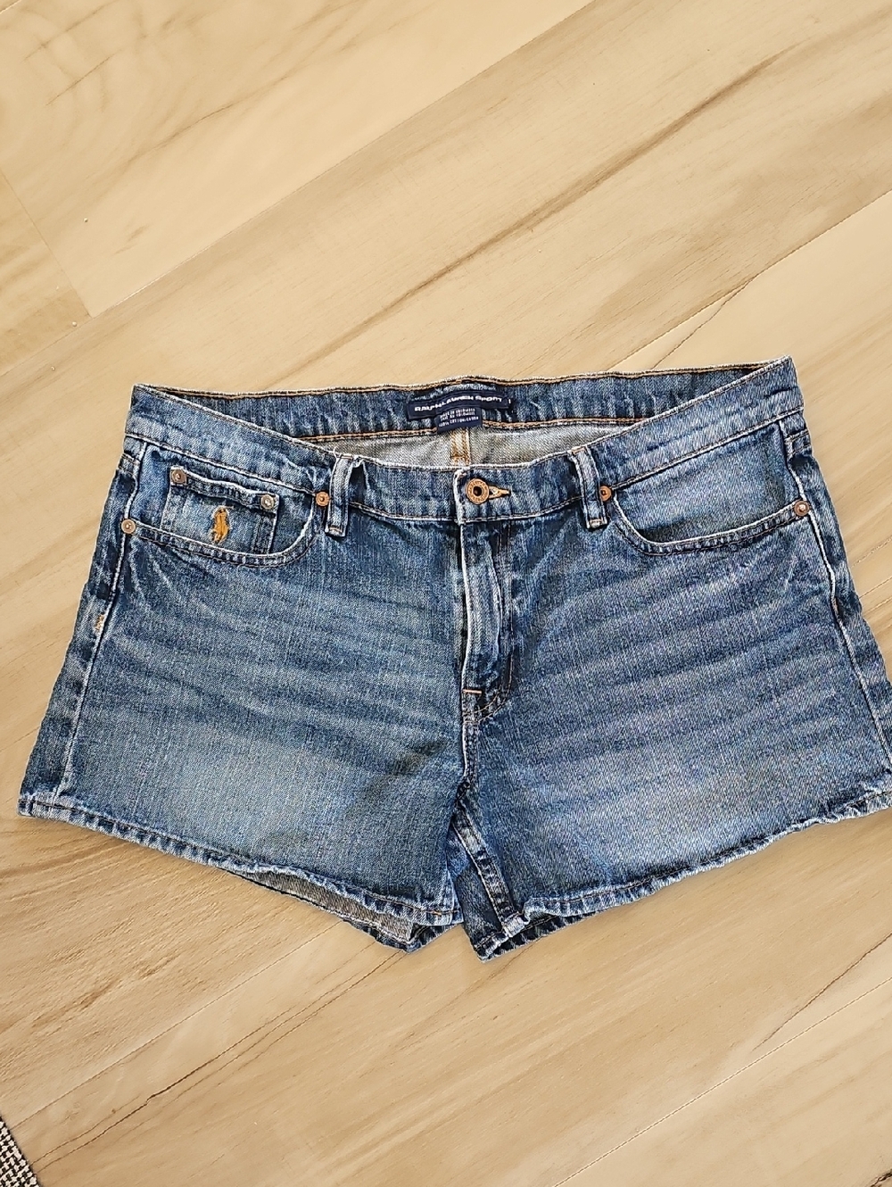 RALPH LAUREN SPORT Blue Denim Shorts Sz 12